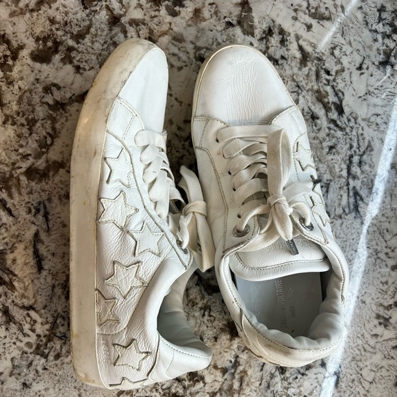 Zadig & Voltaire white smooth star sneaker - Picture 2 of 4